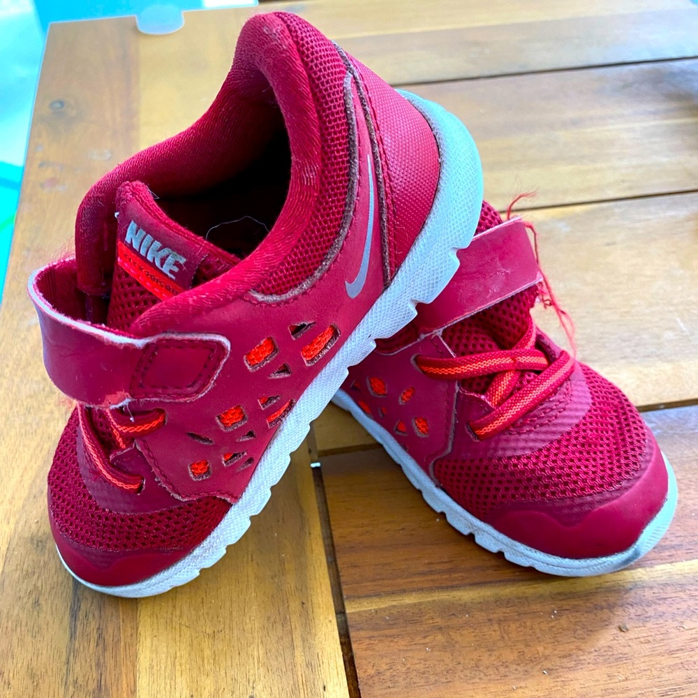 red nike sneakers